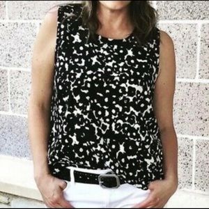 Cabi,medium,Dixon Black & White Tank top in floral print. Pet/smoke free home.